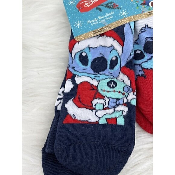 NEW Disney Lilo & Stitch Family Fun Socks Men Women Kid Toddler 4-Pack Crew Sock - Picture 4 of 14